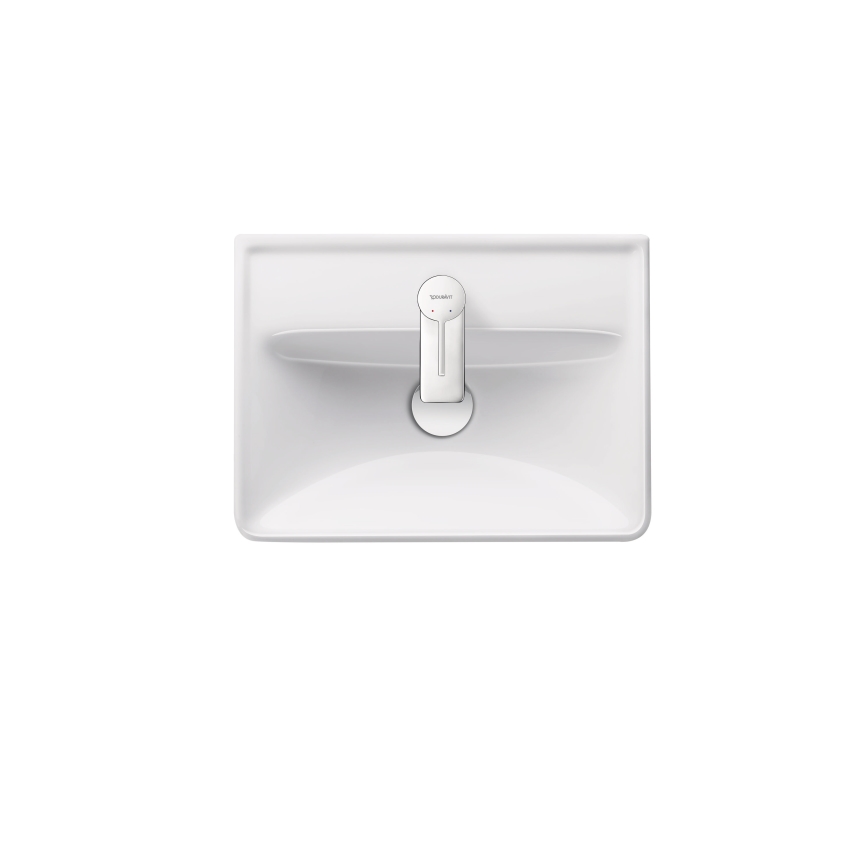 Duravit 339550000 - Lavatório de embutir D-CODE 55 x 44 cm cerâmica/branco brilhante