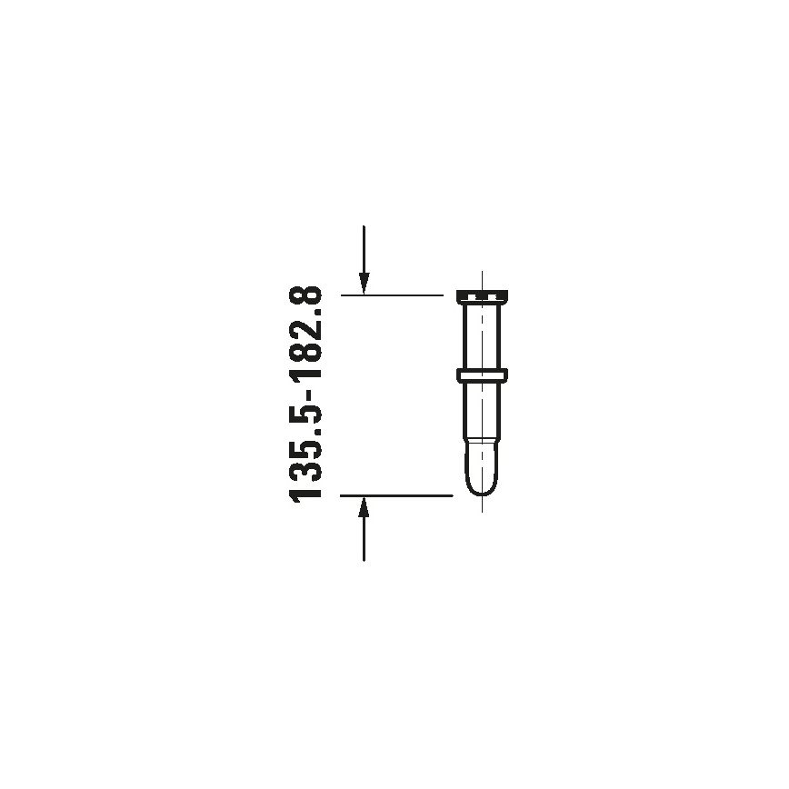 Duravit 50260000 - Sifão para lavatório UNIVERSAL, cromado brilhante