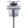 Duravit 50521000 - Válvula de escoamento para lavatório com sistema PUSH-OPEN, diâmetro 6,3 cm, cromado brilhante