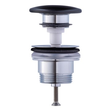 Duravit 50791300 - Válvula de escoamento para lavatório PUSH-OPEN Ø 6,5 cm antracite mate