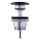 Duravit 50791300 - Válvula de escoamento para lavatório PUSH-OPEN Ø 6,5 cm antracite mate