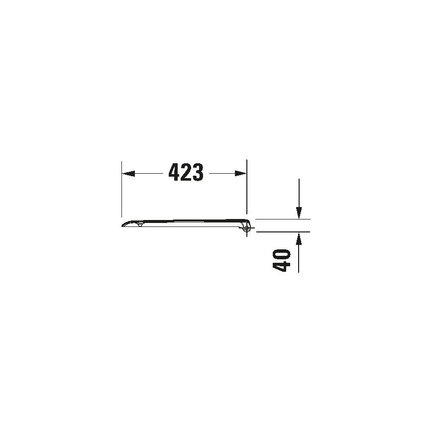 Duravit 67390099 - Assento de sanita SoftClose D-CODE 35x43,8 cm branco