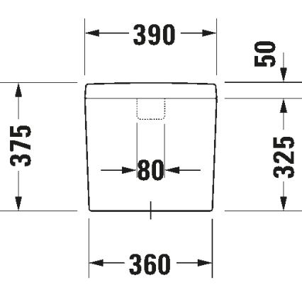 Duravit 927000004 - Cisterna de descarga para sanita D-CODE 6/3l cerâmica/branco