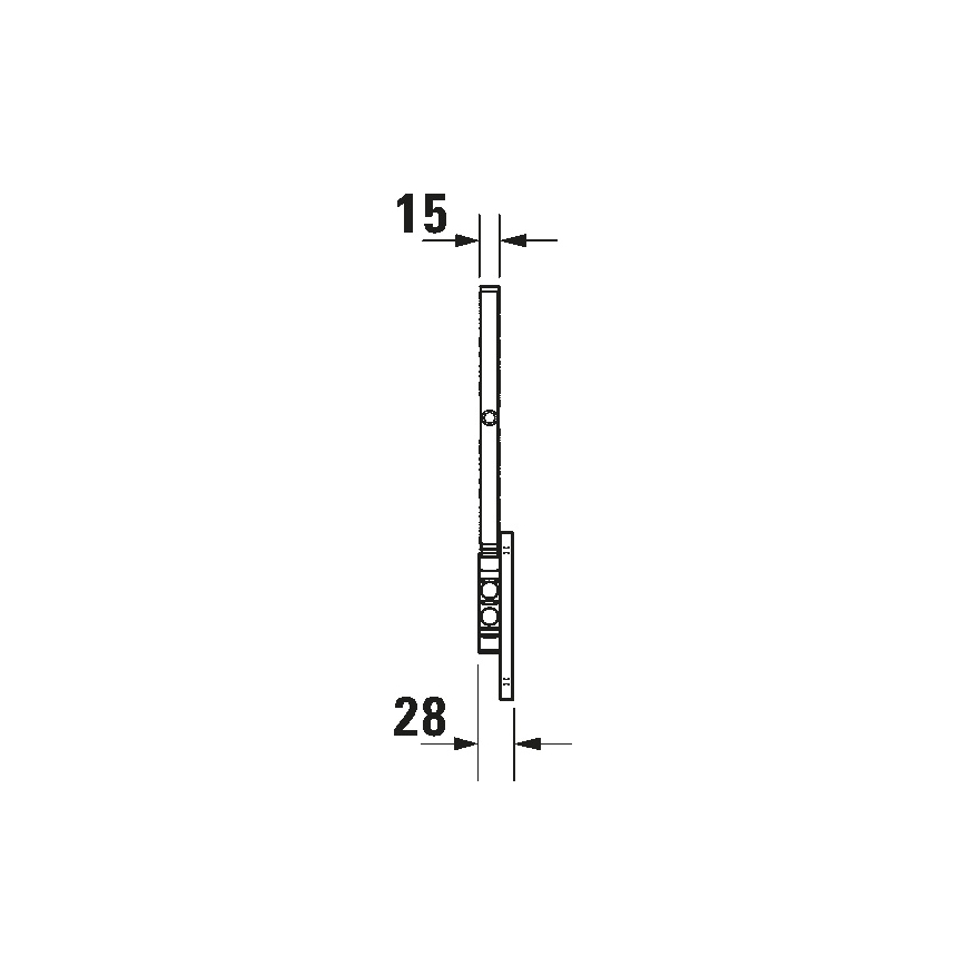 Duravit 99121000 - Espelho cosmético de parede D-CODE cromo polido