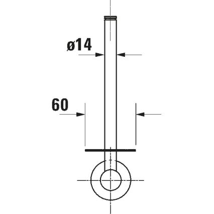 Duravit 99151000 - Porta-papel higiénico D-CODE, cromado brilhante