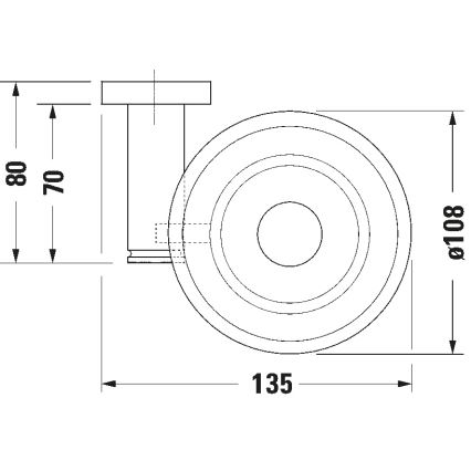 Duravit 99181000 - Saboneteira de parede D-CODE direita cromado brilhante