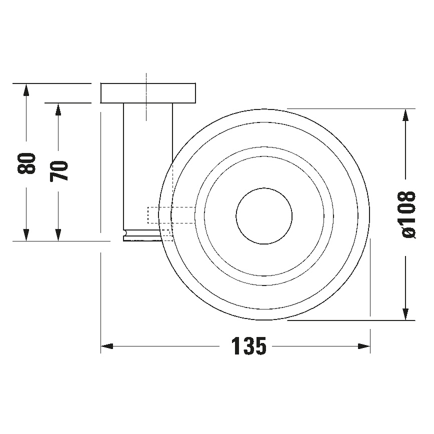 Duravit 99181000 - Saboneteira de parede D-CODE direita cromado brilhante