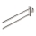 Duravit 99221000 - Suporte de parede para toalhas D-CODE 44,7 cm, acabamento em cromo brilhante