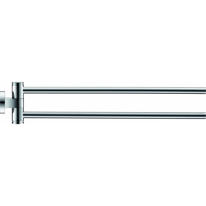 Duravit 99221000 - Suporte de parede para toalhas D-CODE 44,7 cm, acabamento em cromo brilhante