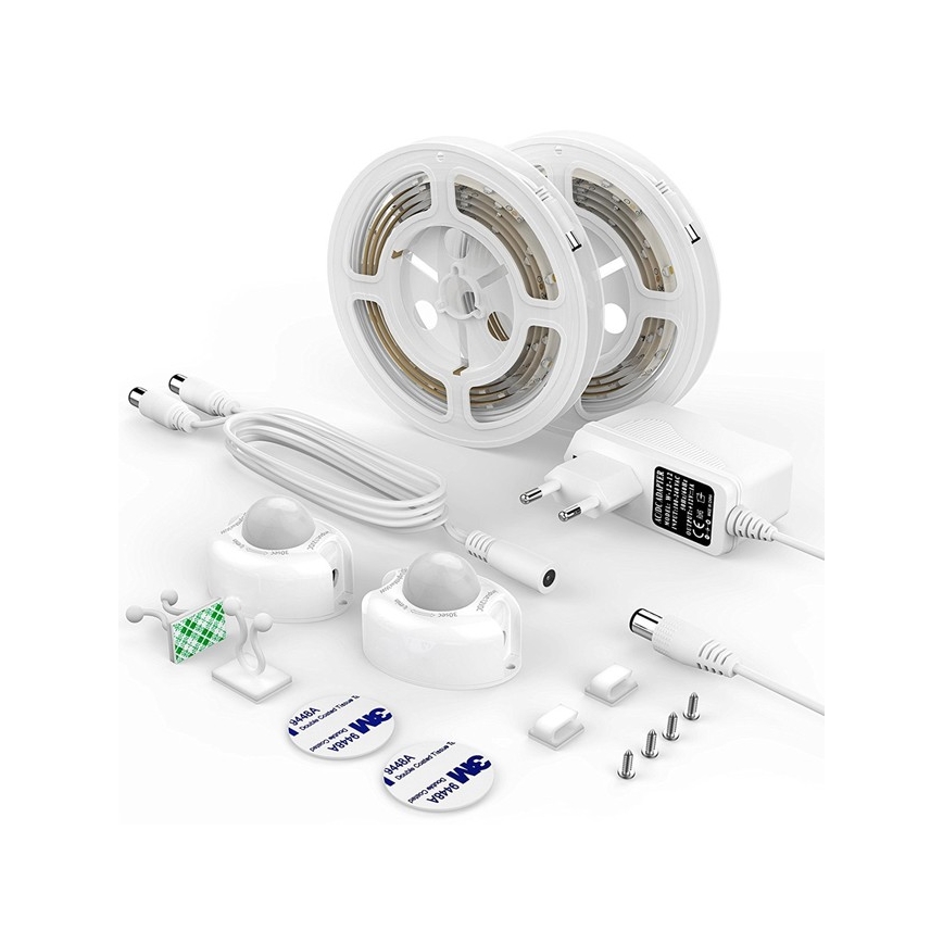 CONJUNTO 2x Tira LED com sensor 1,2 m LED/3,6W/230V