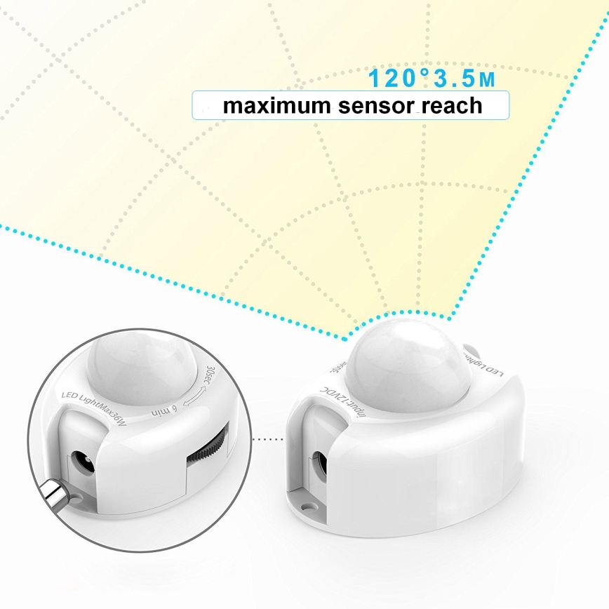 CONJUNTO 2x Tira LED com sensor 1,2 m LED/3,6W/230V