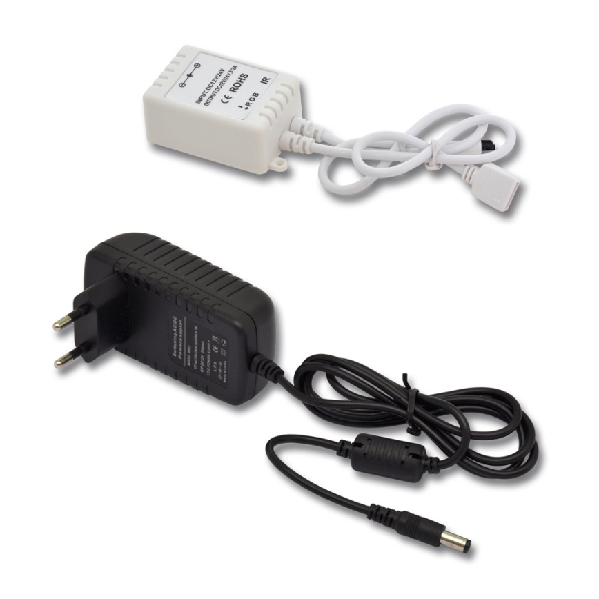 Tira LED RGB 5 m LED/72W/230V + controlo remoto