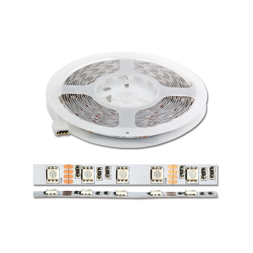 Tira LED RGB 5 m LED/72W/230V + controlo remoto