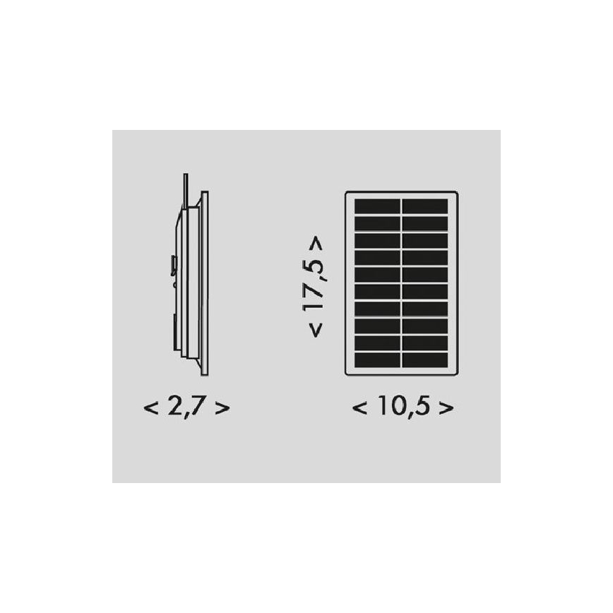 Tira Solar LED 3,7V 2400mAh 5m IP65