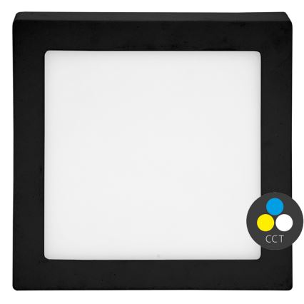 Iluminação de teto LED RAFA LED/25W/230V 3000/4000/6000K 30x30 cm preto