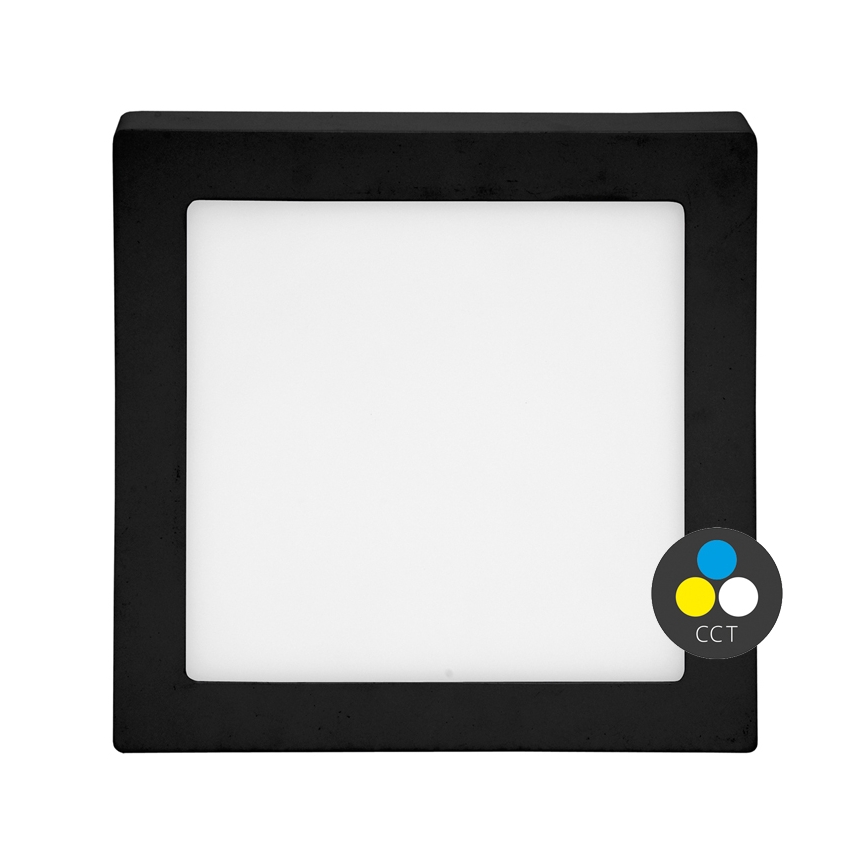 Iluminação de teto LED RAFA LED/25W/230V 3000/4000/6000K 30x30 cm preto