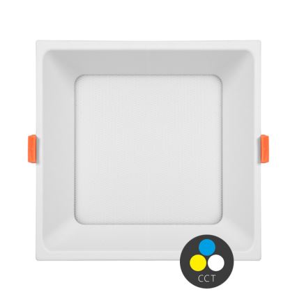 Foco de encastrar LED para casa de banho  TONY LED/24W/230V 3000/4000/6500K 17x17 cm IP44 branco