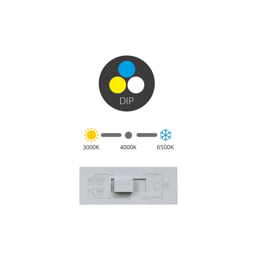Foco de encastrar LED para casa de banho  TONY LED/24W/230V 3000/4000/6500K 17x17 cm IP44 branco