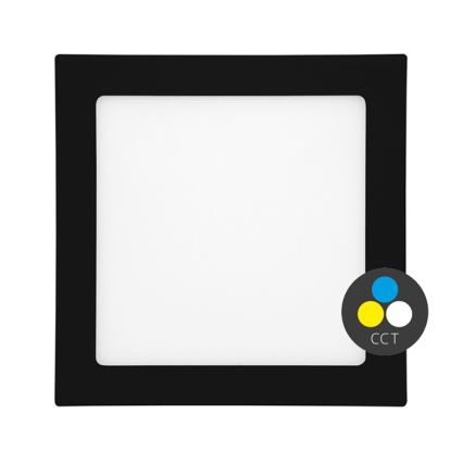 Foco de encastrar LED para casa de banho  RAFA LED/12W/230V 3000/4000/6000K 17x17 cm IP44 preto