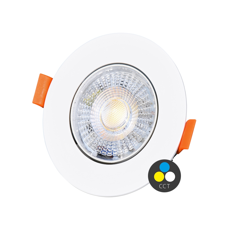 Foco de encastrar LED com regulação ZITA LED/3/5/7W/230V 3000/4000/6000K diâmetro 9 cm branco