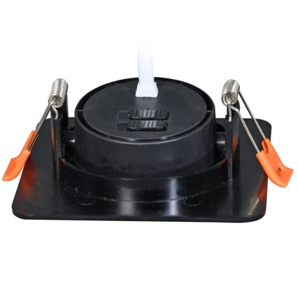 Foco de encastrar LED com regulação KENT LED/3/5/7W/230V3000/4000/6000K 9x9 cm preto