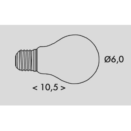 Lâmpada LED RETRO A60 E27/2,3W/230V 3000K 485lm