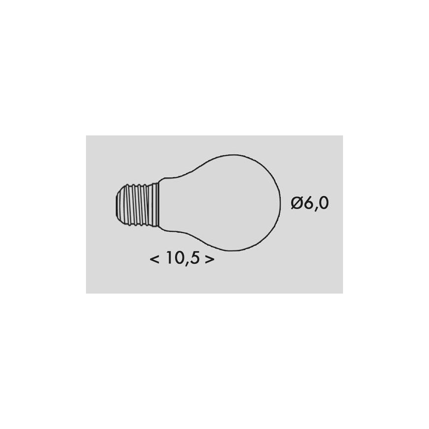 Lâmpada LED RETRO A60 E27/2,3W/230V 3000K 485lm
