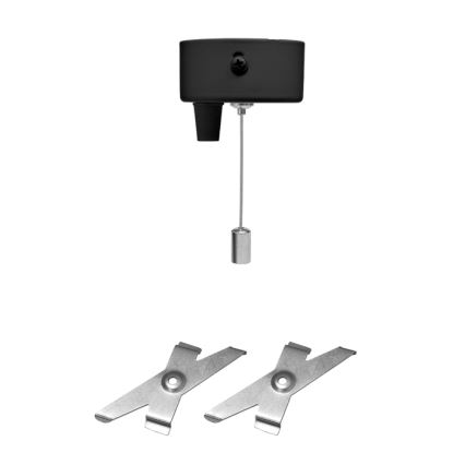 Iluminação de teto LED DONAR LED/28W/230V 4000K 120 cm preto