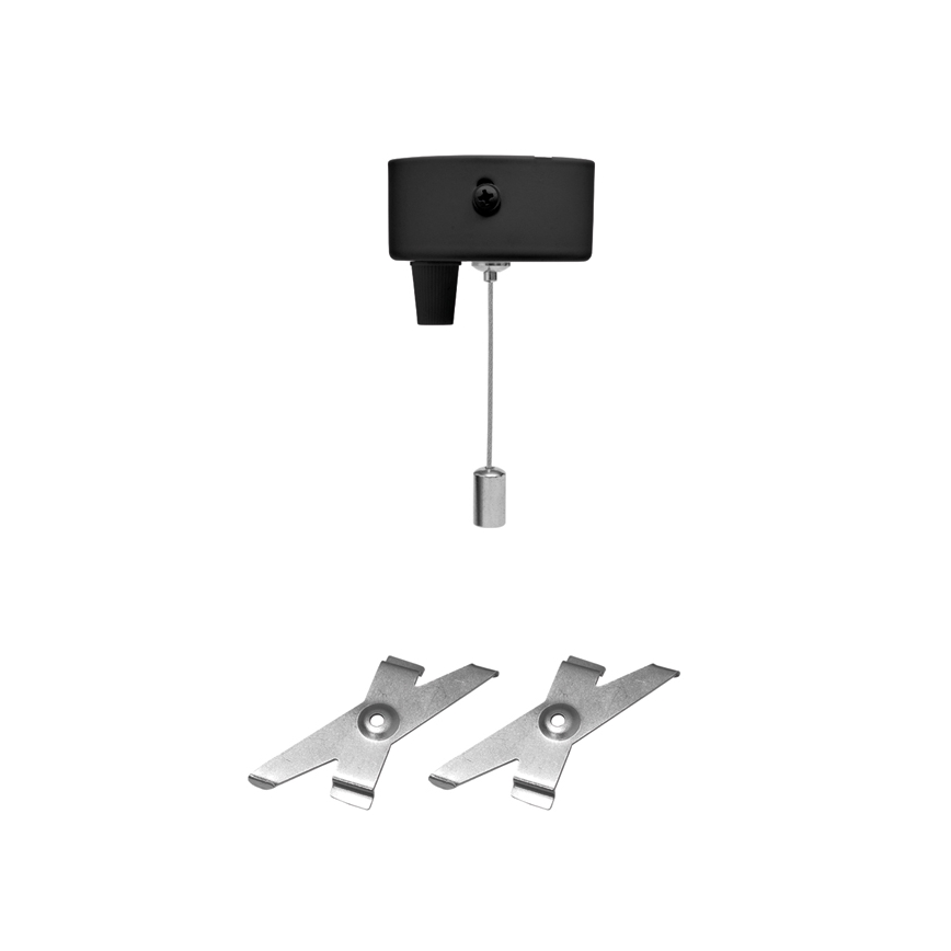 Iluminação de teto LED DONAR LED/28W/230V 4000K 120 cm preto