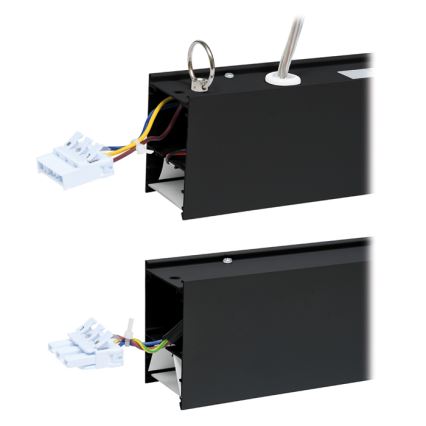 Iluminação de teto LED DONAR LED/28W/230V 4000K 120 cm preto
