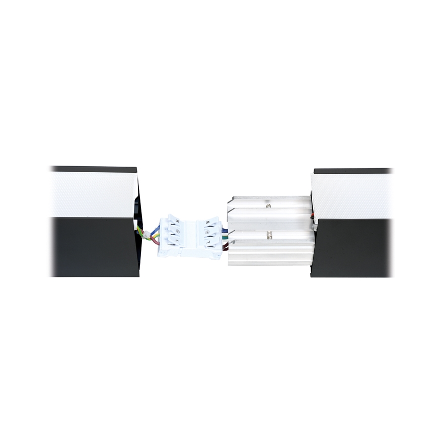 Iluminação de teto LED DONAR LED/28W/230V 4000K 120 cm preto
