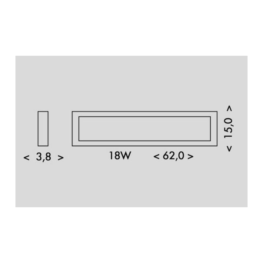 Iluminação de teto LED PILO LED/18W/230V 4100K 62 cm branco