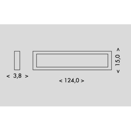 Iluminação de teto LED PILO LED/36W/230V 4100K 124 cm branco
