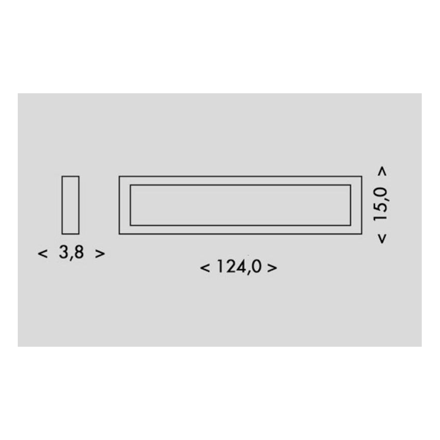Iluminação de teto LED PILO LED/36W/230V 4100K 124 cm branco