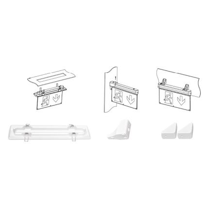 Iluminação de emergência LED ALPHA LED/2,7W/230V 6000K 800 mAh