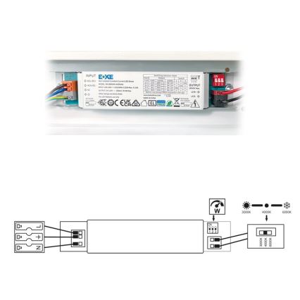 LED Iluminação fluorescente VELO LED/11/15/20W/230V 3000/4000/6000K 60 cm branco