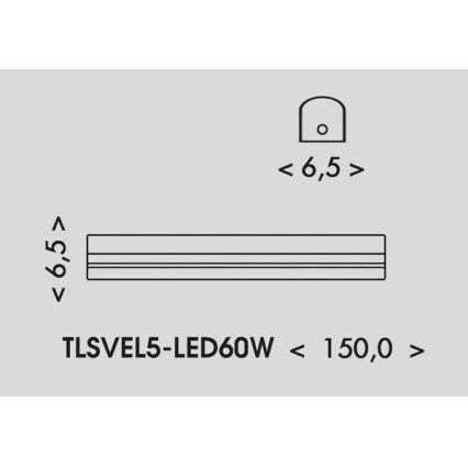 LED Iluminação fluorescente VELO LED/36/48/60W/230V 3000/4000/6000K 150 cm branco