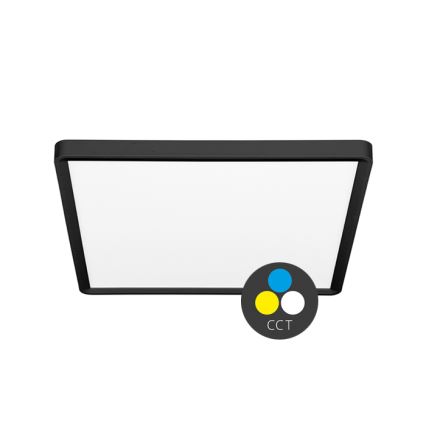 Iluminação de teto LED TERY LED/24W/230V 3000/4000/6000K 30x30 cm IP40 preto