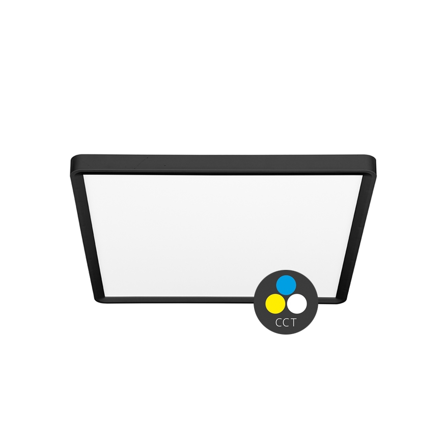 Iluminação de teto LED TERY LED/32W/230V 3000/4000/6000K 40x40 cm IP40 preto
