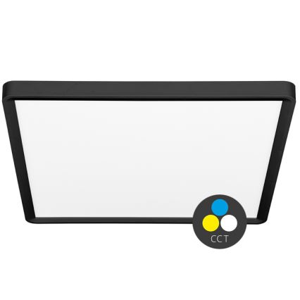 Iluminação de teto LED TERY LED/40W/230V 3000/4000/6000K 50x50 cm IP40 preto