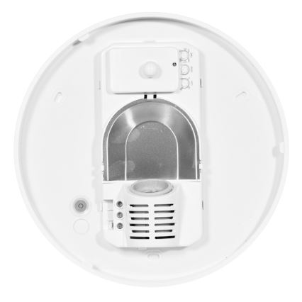 Iluminação de teto exterior com sensor HECTOR 1xE27/60W/230V diâmetro 30 cm IP44 opaco branco