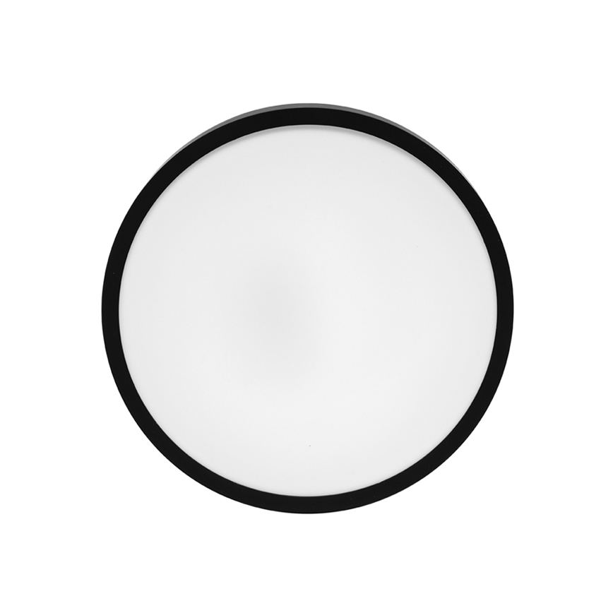 Iluminação de teto para casa de banho LED LIRA LED/12W/230V 4000K diâmetro 25 cm IP44 preto