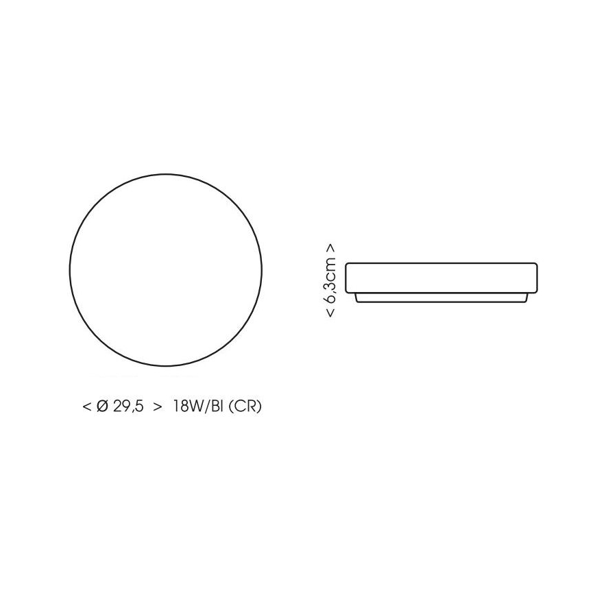 Iluminação de teto para casa de banho LED LIRA LED/18W/230V 4000K diâmetro 29,5 cm IP44 branco