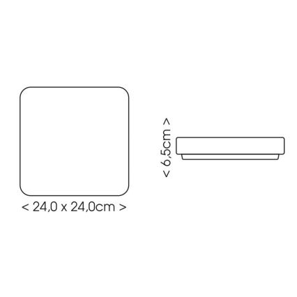 Iluminação de teto para casa de banho LED LUKY LED/12W/230V 4000K 24x24 cm IP44