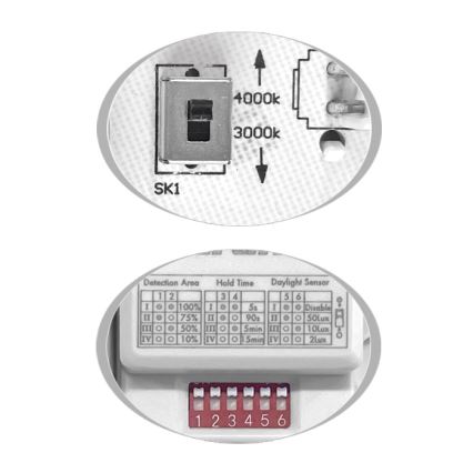 Iluminação de teto exterior LED com sensor MARTIN LED/15W/230V 3000/4000K diâmetro 30 cm IP65 preto