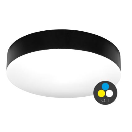 Iluminação de teto para casa de banho LED MAKARON LED/50W/230V 3000/4000/6000K diâmetro 50 cm IP44 preto