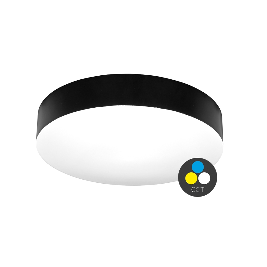 Iluminação de teto para casa de banho LED MAKARON LED/50W/230V 3000/4000/6000K diâmetro 50 cm IP44 preto