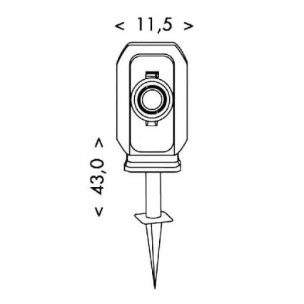 Coluna exterior de tomada com temporizador 2Z IP44