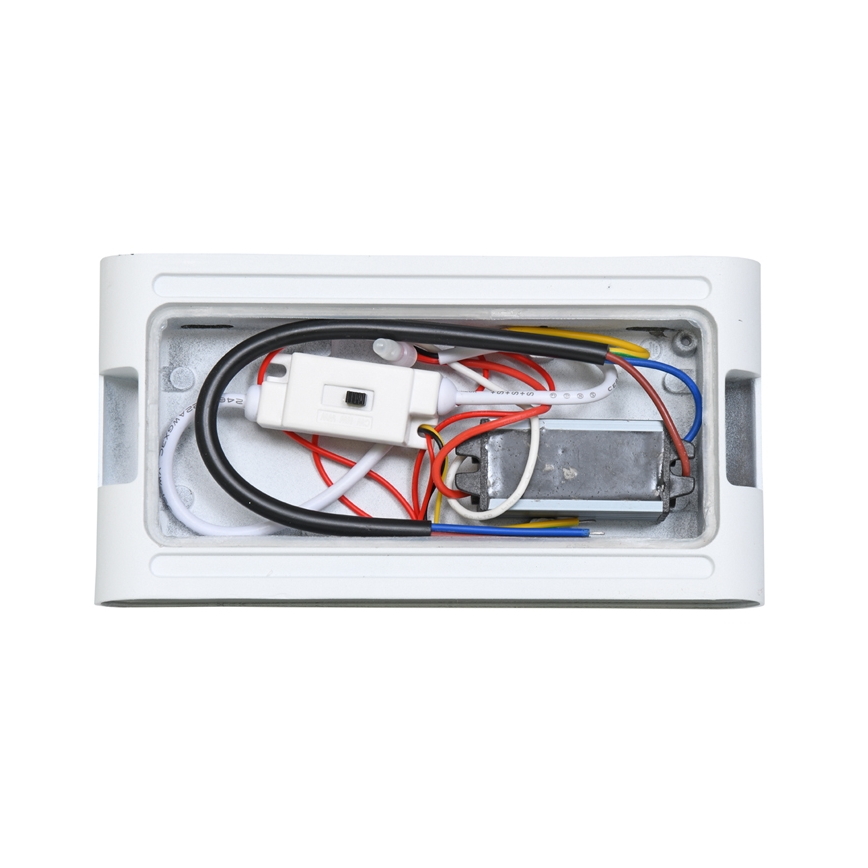 Iluminação de parede exterior LED BRICK 2xLED/6W/230V 3000/4000/6500K IP65 branco