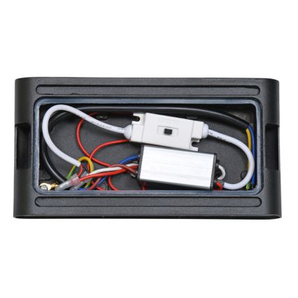 Iluminação de parede exterior LED BRICK 2xLED/6W/230V 3000/4000/6500K IP65 preto